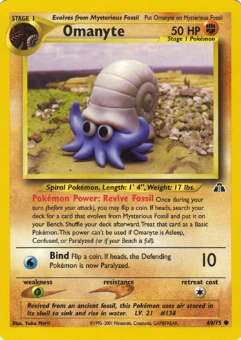 Omanyte, Neo Discovery #60