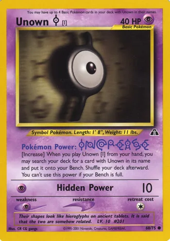 Unown I, Neo Discovery #68