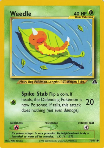 Weedle, Neo Discovery #70