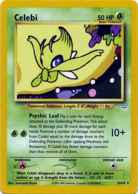Celebi, Neo Revelation #16