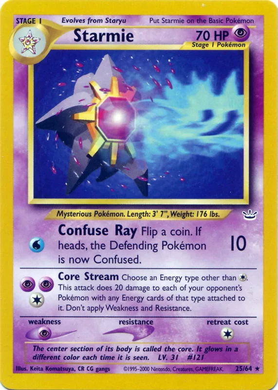 Starmie, Neo Revelation #25