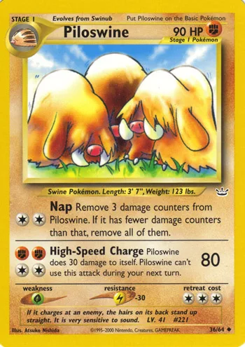 Piloswine, Neo Revelation #36