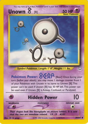 Unown B, Neo Revelation #39