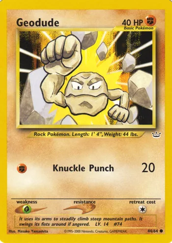 Geodude, Neo Revelation #44