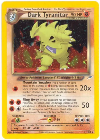 Dark Tyranitar, Neo Destiny #11