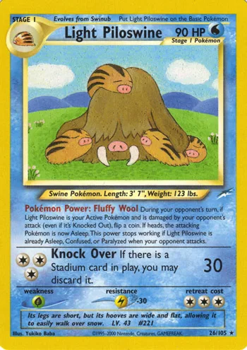 Light Piloswine, Neo Destiny #26