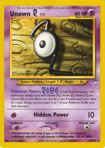 Unown G, Neo Destiny #27