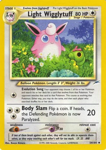 Light Wigglytuff, Neo Destiny #54