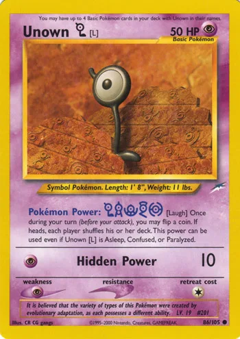 Unown L, Neo Destiny #86