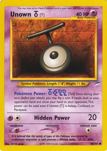 Unown T, Neo Destiny #88